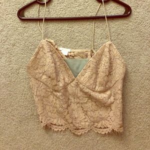 Jenny Yoo Cami-Mink Grey Lace